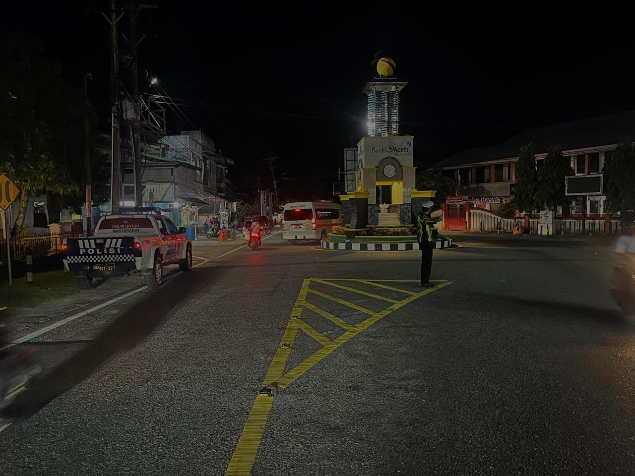 Patroli Blue Light Sat Lantas Polres Aceh Selatan, Wujud Komitmen Berikan Rasa Aman dan Edukasi Keselamatan Berlalu Lintas   