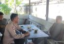 Ngopi Santai, Bhabinkamtibmas Polsek Meukek Sampaikan Himbauan Kamtibmas