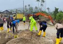 Peduli Kemanusiaan, Polres Aceh Selatan Bersama BPBD Terus Lanjutkan Bakti Sosial Pascabanjir Bandang di Trumon Tengah