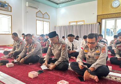 Binrohtal Pagi Hari, Polres Aceh Selatan Tingkatkan Ketakwaan Personel Lewat Surat Yasin
