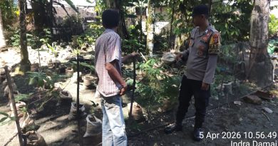 Dukung Ketahanan Pangan, Bhabinkamtibmas Polsek Kluet Selatan Sambangi Lahan Produktif Warga