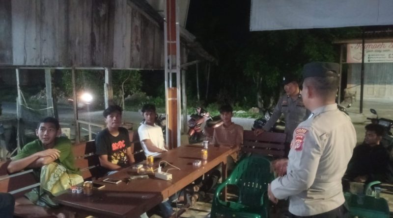 Patroli Malam Humanis, Polsek Kluet Utara Perkuat Pengawasan di Titik Rawan dan Ruang Publik
