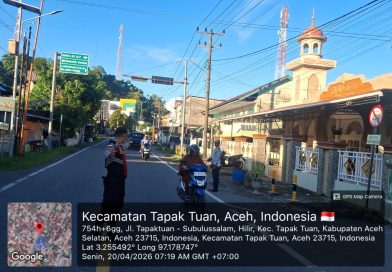 Ciptakan Lalu Lintas Lancar, Sat Samapta Polres Aceh Selatan Intensifkan Strong Point Pagi