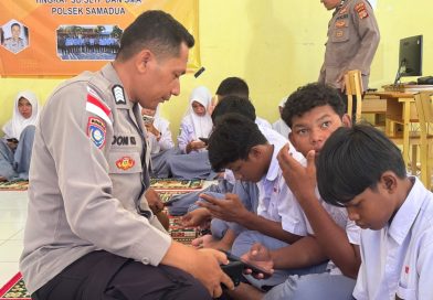 Sosialisasi e-learning Polri, Kapolsek Samadua Dorong Pemanfaatan Pembelajaran Digital di SMA Negeri 2 Samadua