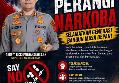 Kapolres Aceh Selatan Sampaikan Himbauan Tegas Perangi Narkoba Demi Selamatkan Generasi