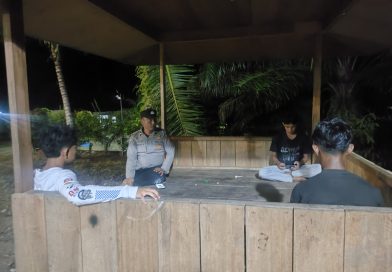 Patroli Malam, Personel Polsek Kluet Tengah Cegah Kejahatan dan Berikan Imbauan Kamtibmas