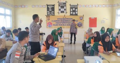 Polsek Pasie Raja Sosialisasikan Program E-Learning Polri Mengajar di SMA Unggul Darussadah