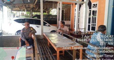 Bhabinkamtibmas Polsek Bakongan Timur Intensifkan Sambang, Perkuat Sinergi dengan Masyarakat Bhabinkamtibmas Polsek Bakongan Timur Intensifkan Sambang, Perkuat Sinergi dengan Masyarakat