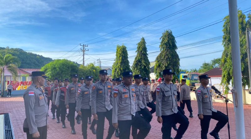 Latihan PBB Personel Polres Aceh Selatan, Wujudkan Disiplin dan Profesionalisme Anggota