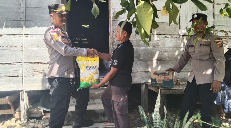 Polsek Pasieraja Salurkan Bantuan Sosial, Wujud Kepedulian Polri kepada Masyarakat