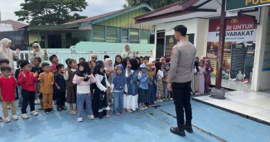 Polsek Kluet Utara Sambut Kunjungan TK Mekar Setaman Dalam Program Polisi Sahabat Anak