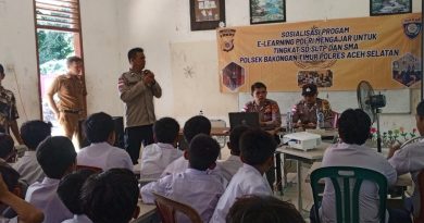 Dukung Pendidikan Digital, Polsek Bakongan Timur Sosialisasikan E-Learning Polri Mengajar