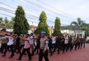 Rutin Setiap Selasa, Personel Polres Aceh Selatan Asah Disiplin dan Kekompakan Melalui Latihan PBB