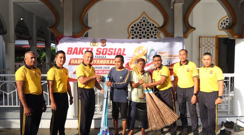 Polres Aceh Selatan Gelar Bakti Sosial di Mushalla Nurul Yaqin, Wujud Kepedulian Sambut HUT Bhayangkara ke-80 Polres Aceh Selatan Gelar Bakti Sosial di Mushalla Nurul Yaqin, Wujud Kepedulian Sambut HUT Bhayangkara ke-80