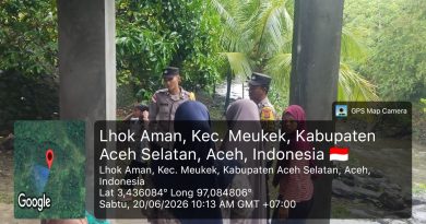 Sambang Humanis di Tempat Keramaian, Personel Polsek Meukek Sampaikan Himbauan Kamtibmas kepada Masyarakat
