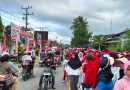 Semarak HUT RI ke-81, Polsek Labuhanhaji Barat Amankan Gerak Jalan Santai Bersama Masyarakat