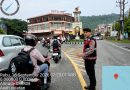 Strong Point Pagi, Sat Samapta Polres Aceh Selatan Hadir Jaga Kelancaran Lalu Lintas dan Berikan Rasa Aman