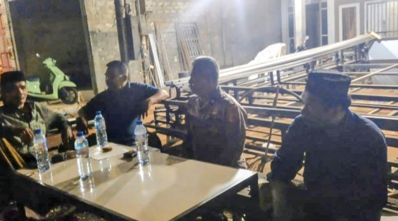 Patroli Malam, Polsek Sawang Sampaikan Imbauan Kamtibmas kepada Masyarakat