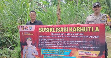 Lewat Patroli dan Sosialisasi, Polsek Pasie Raja Ajak Masyarakat Cegah Karhutla