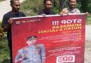 Polsek Sawang Pasang Spanduk Imbauan Karhutla, Ajak Masyarakat Tidak Membakar Lahan